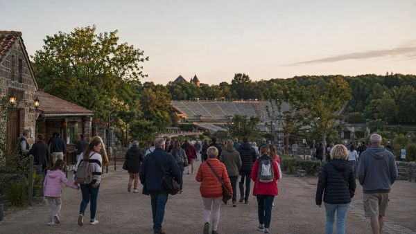 Arrivée recommandée pour la cinéscénie au Puy du Fou
